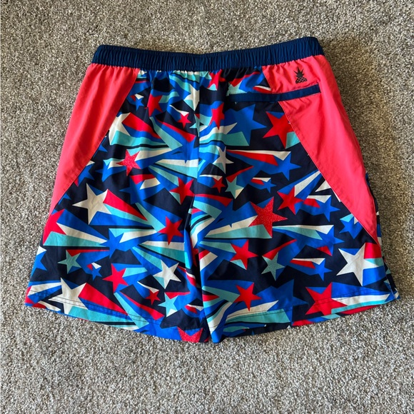Chubbies swim trunks mens large red blue patriotic star drawstring beach - Picture 5 of 11
